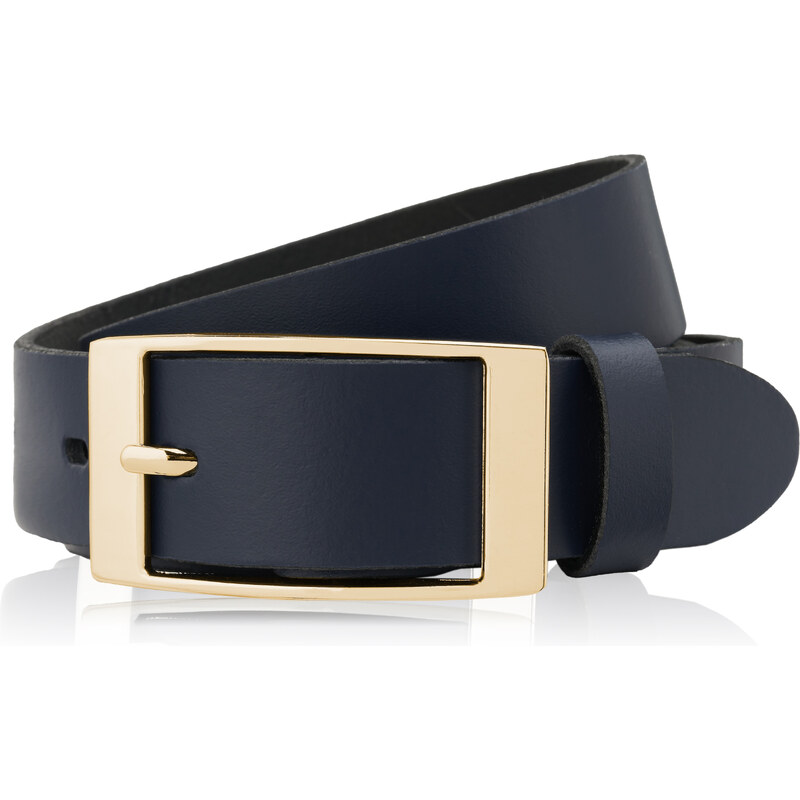 Paolo Peruzzi Dámsky kožený opasok 90 cm | tmavomodrá PG-02-DBZ-90 61469437