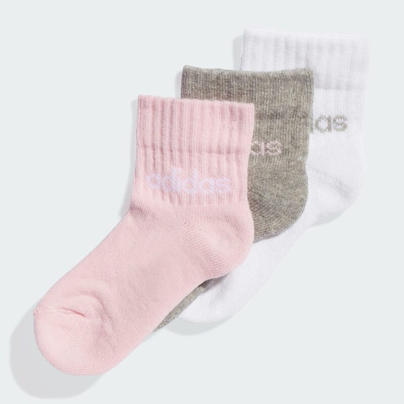 Adidas Outlet Value Linear Kids Ankle Socks 3 Pairs 61472891
