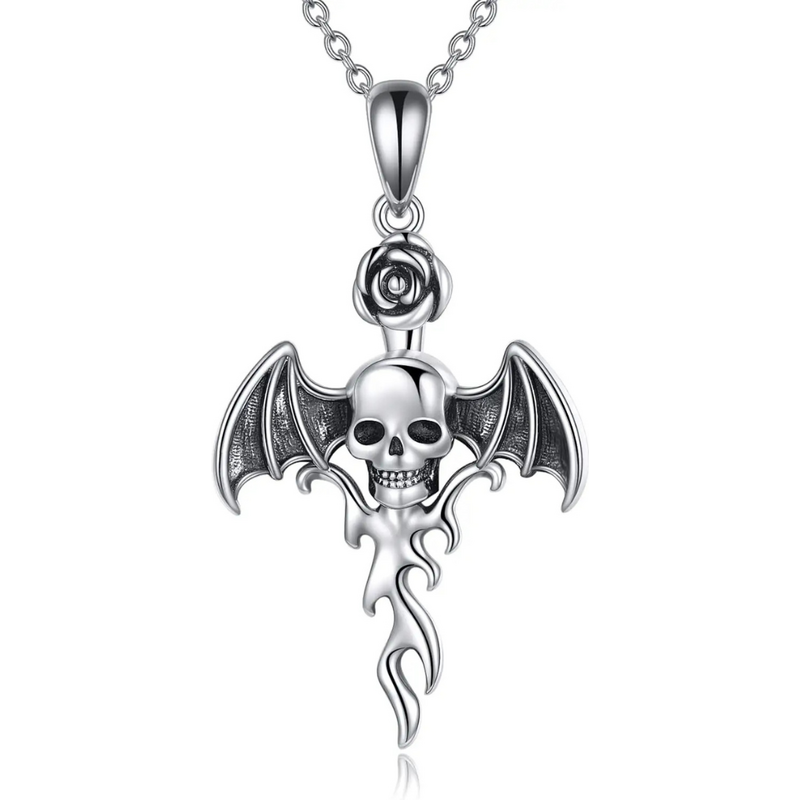 Olivie Strieborný náhrdelník LEBKA 9308 63567832