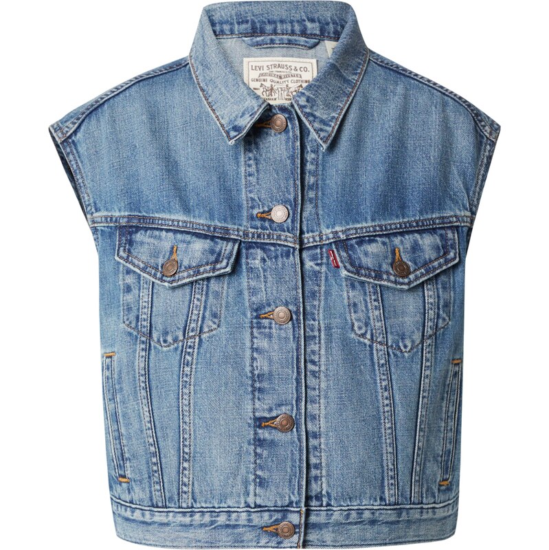 LEVIS Vesta Shrunken 90s Vest modrá denim 61679704