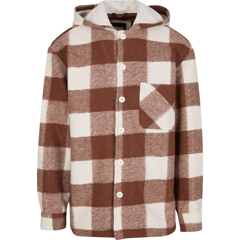 Urban Classics Prechodná bunda hnedá / biela 62385479