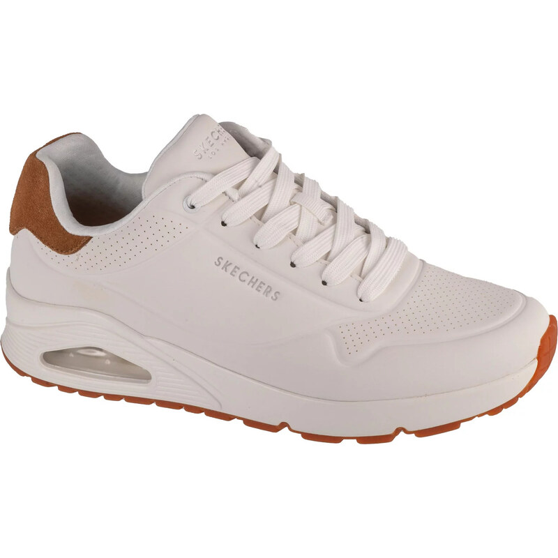 Biele pánske tenisky Skechers Uno - Suited On Air 183004-WHT 61532102