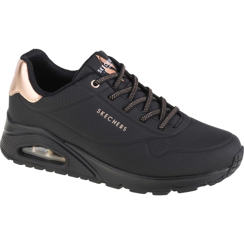 Čierne dámske tenisky Skechers Uno-Shimmer Away 155196-BBK 61532154