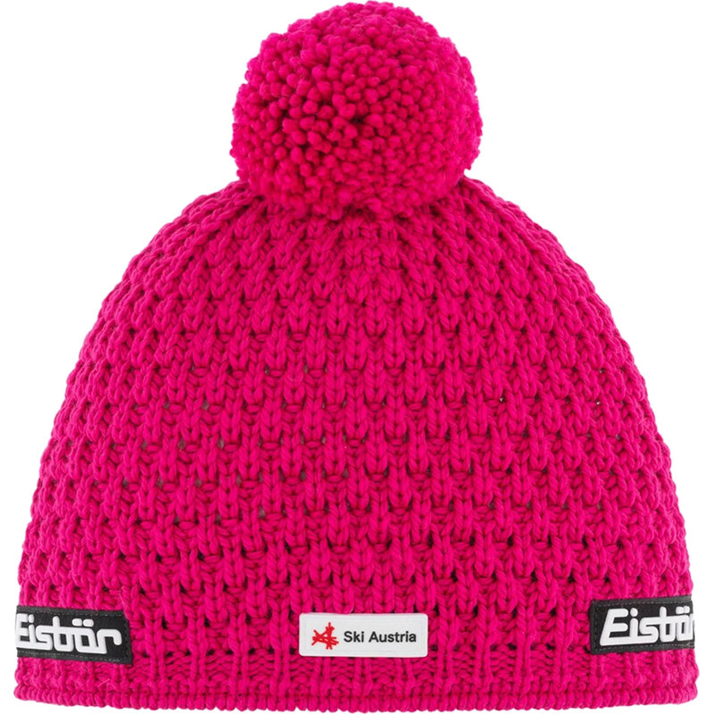 Tmavoružová čiapka s brmbolcom Eisbar Trail Pompon MU SKA E33133-442 61532176