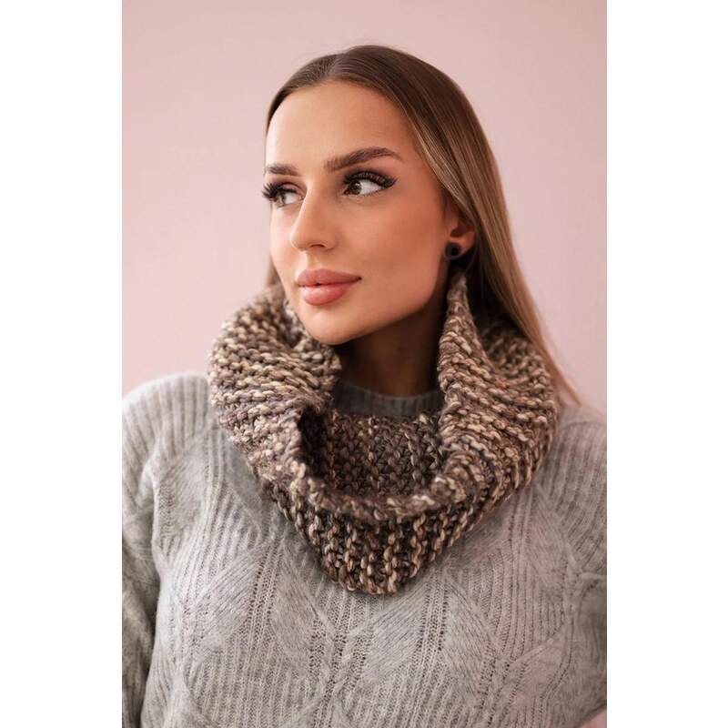 MladaModa Dámsky komín KN16 farba mocca 46491175