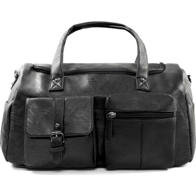 SOLIER Čierna cestovná taška Finn TORBA WEEKENDOWA S36 FINN L732 61532712