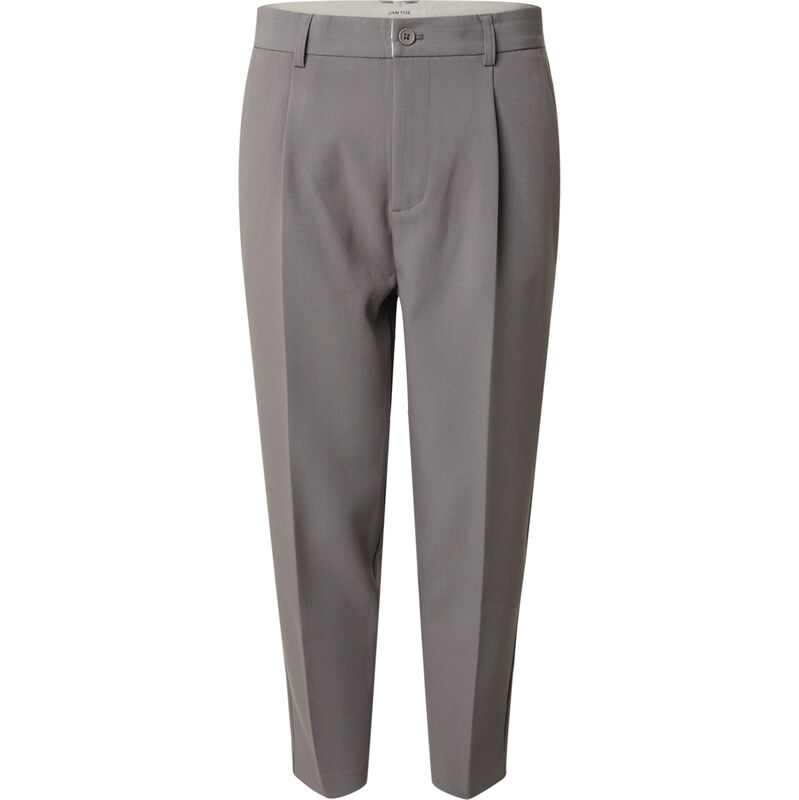 DAN FOX APPAREL Nohavice s pukmi Toni sivá 61947936