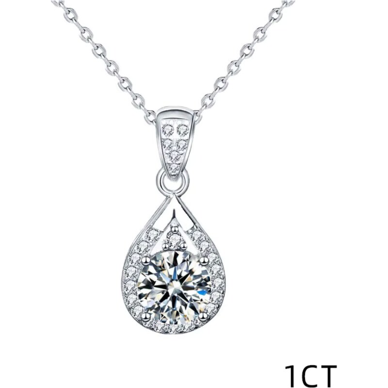 Olivie Strieborný náhrdelník 1ct 6,5mm MOISSANITE 9310 64818276