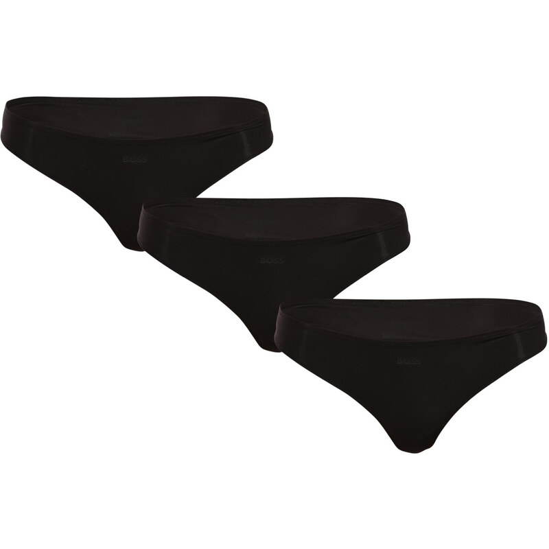 3PACK dámske tangá BOSS čierná (50520431 001) 56392853