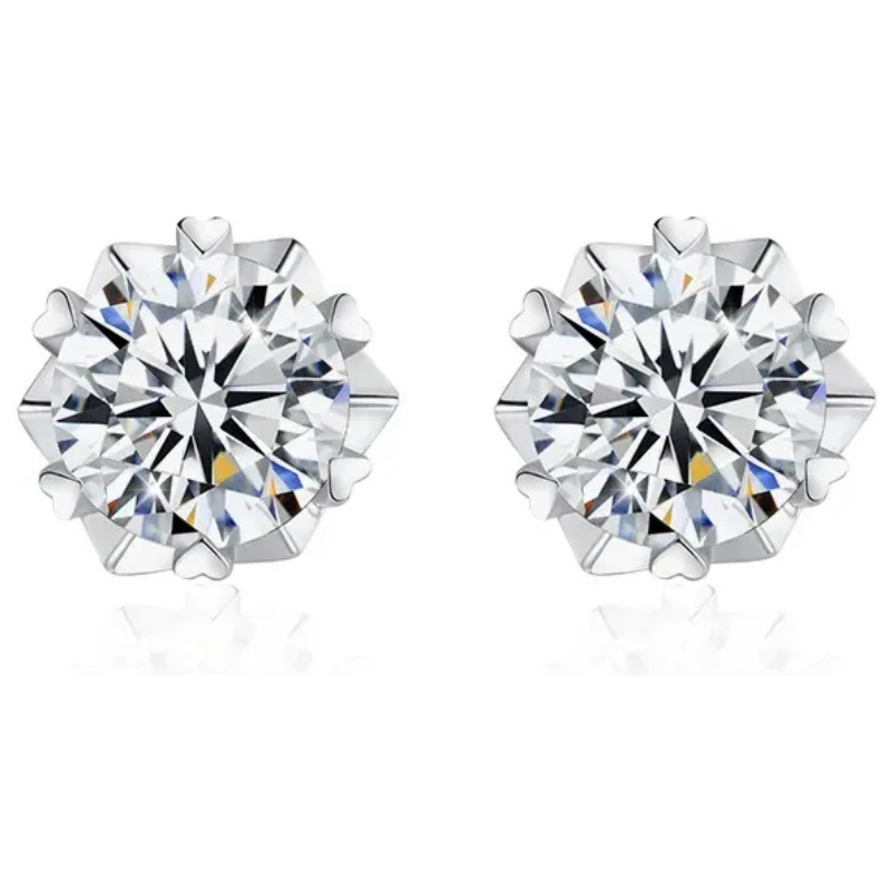 Olivie Strieborné náušnice MOISSANITE 9313 65048756
