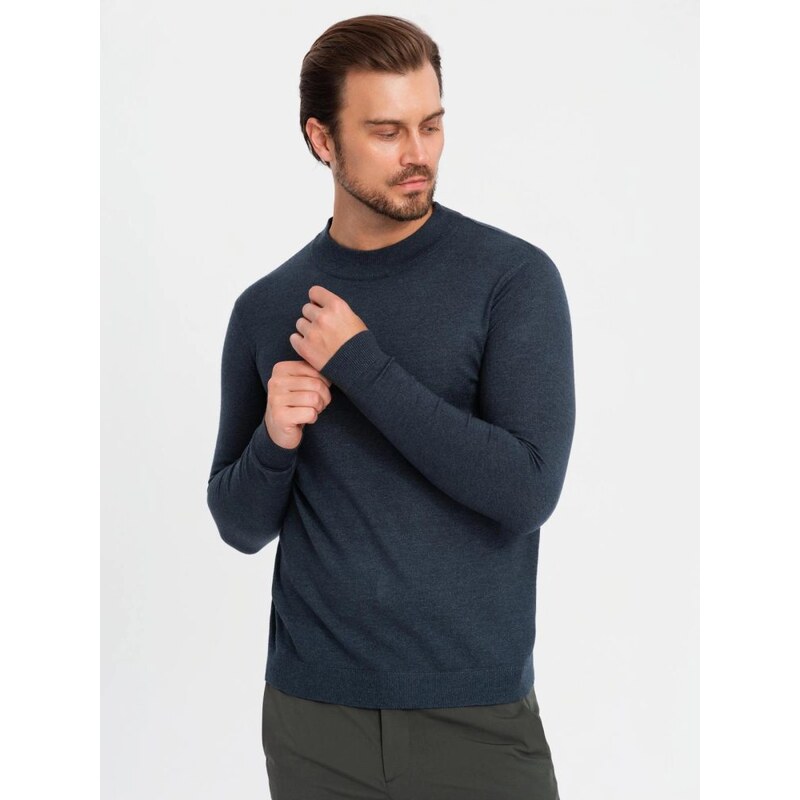 Ombre Clothing Trendy tmavo modrý polorolák V4 SWTN-0125 61573922