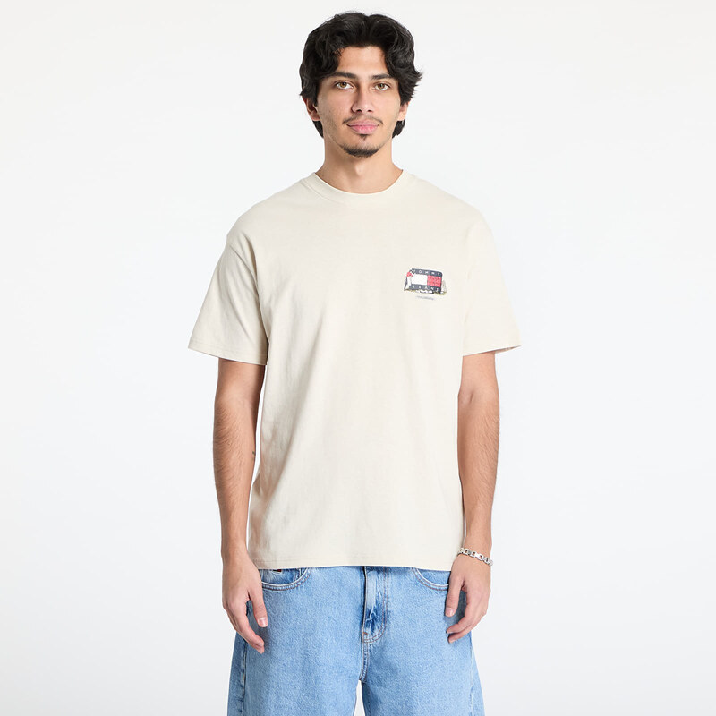 Tommy Hilfiger Tričko Tommy Jeans Rlx Novelty 1 Tee Beige M 61574069