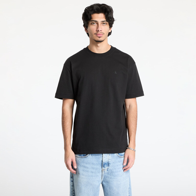 Tričko Calvin Klein Jeans Soft Layered Monogram Tee Black M 61574057