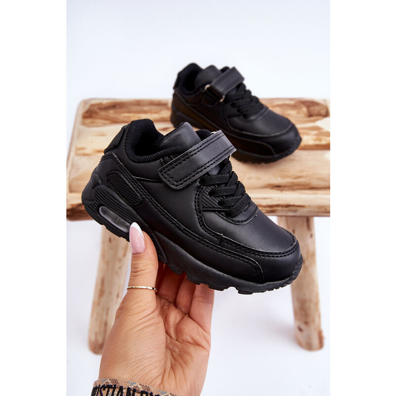 Boto Detské kožené športové topánky na platforme Black Lori 65391372