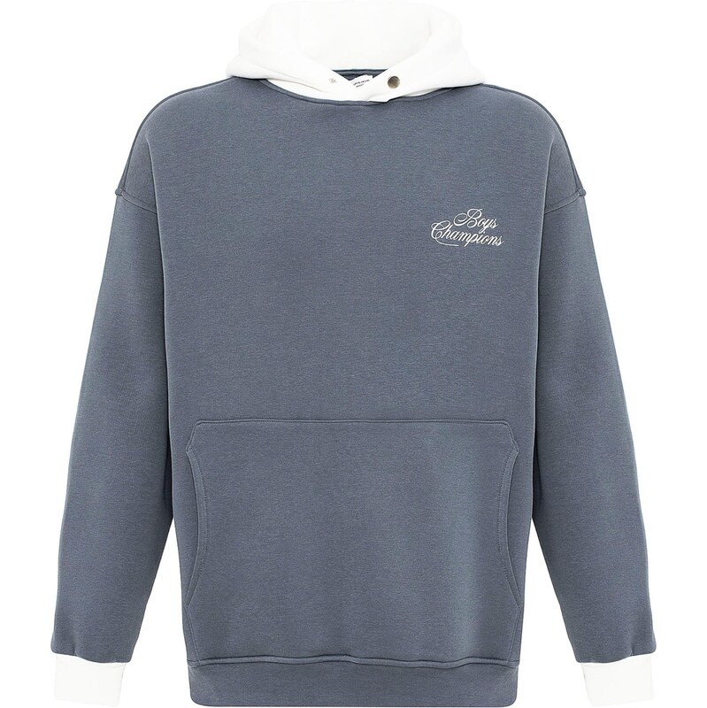 VAMOS CLO Mikina čadičová / biela 61944853