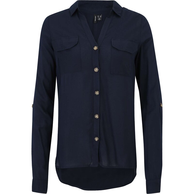 Vero Moda Tall Blúzka VMBUMPY námornícka modrá 61964299