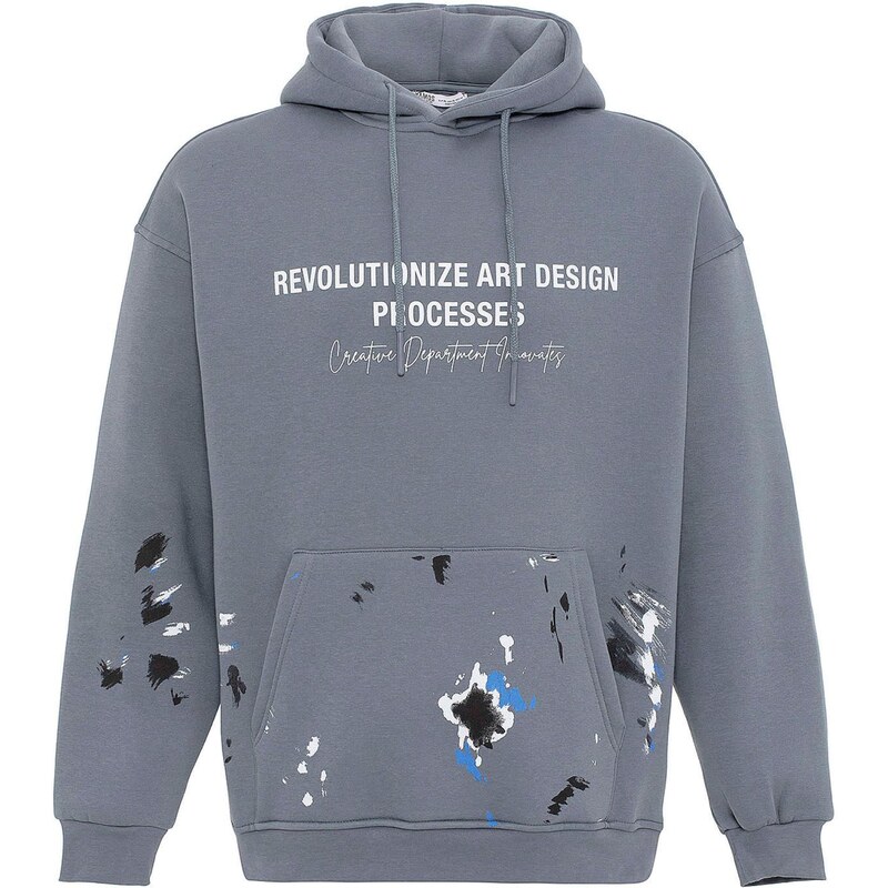 VAMOS CLO Mikina modrá / čadičová / čierna / biela 62217262