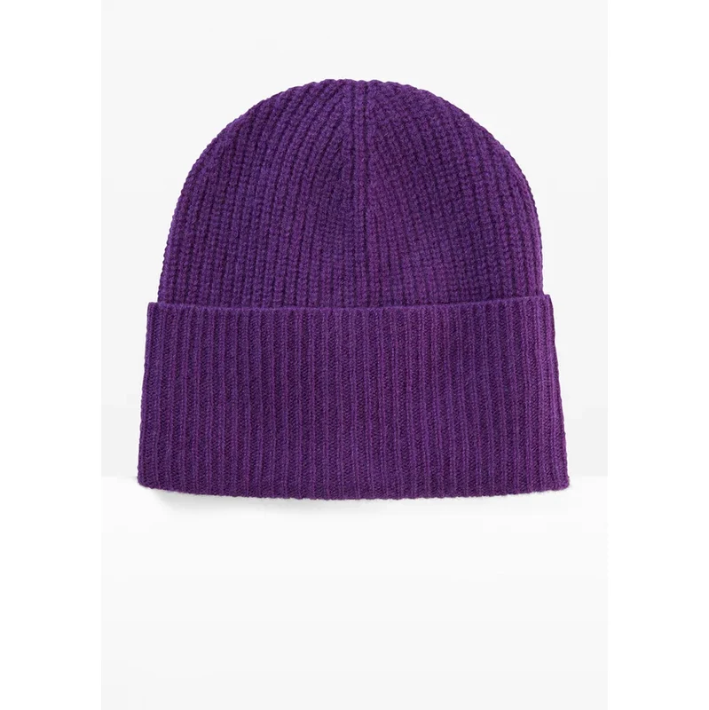 bonprix Vlnená čiapka s Good Cashmere Standard-podielom, farba fialová 57156649