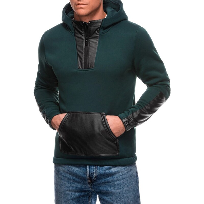 OTHER Zaujímavá zelená pánska mikina B1696 60402979