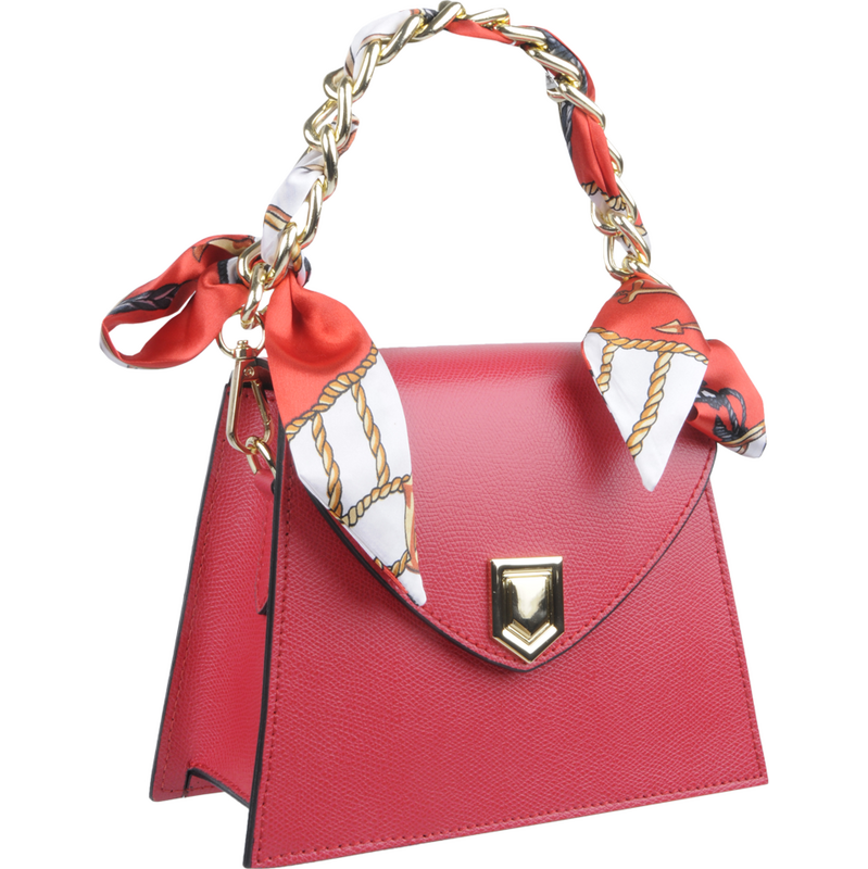 Červená kožená talianska crossbody kabelka Virginia Rossa NovaKabelka 61590930