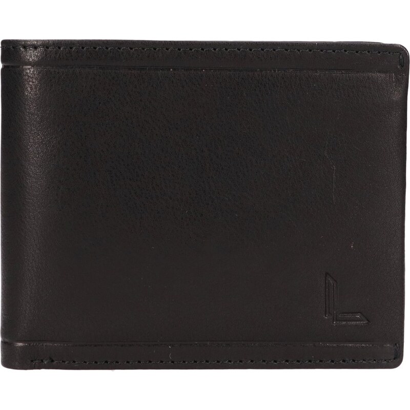 Lagen Pánska kožená peňaženka 2BX001D čierna 61592099