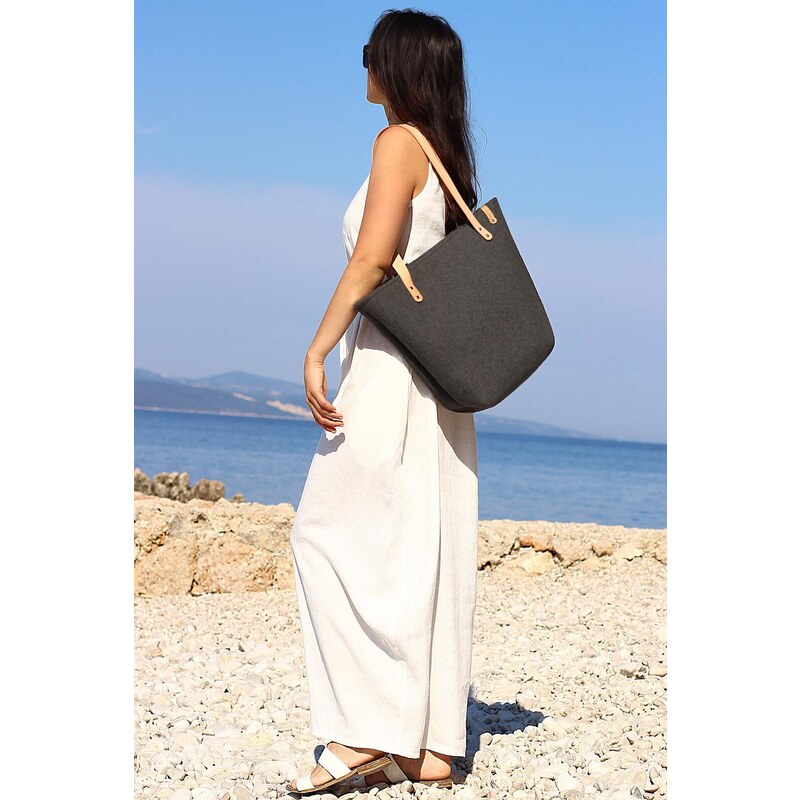 Dámsky shopper z plsti LOTIKA - vyrobené v Českej republike 61593170