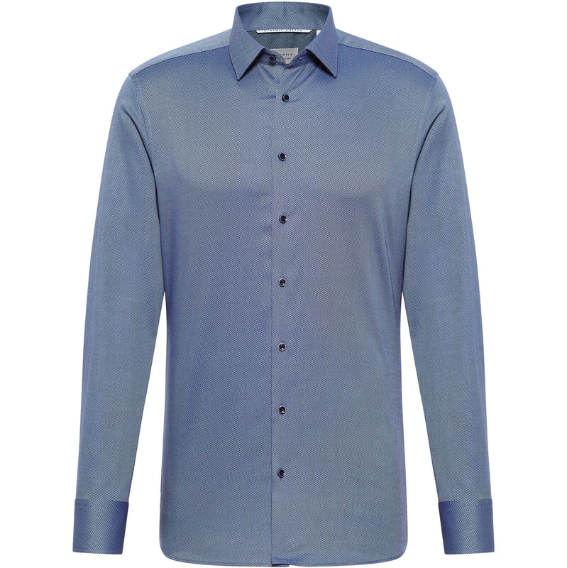 Pánska modrá košeľa ETERNA Slim fit s jemnou štruktúrou 61593176