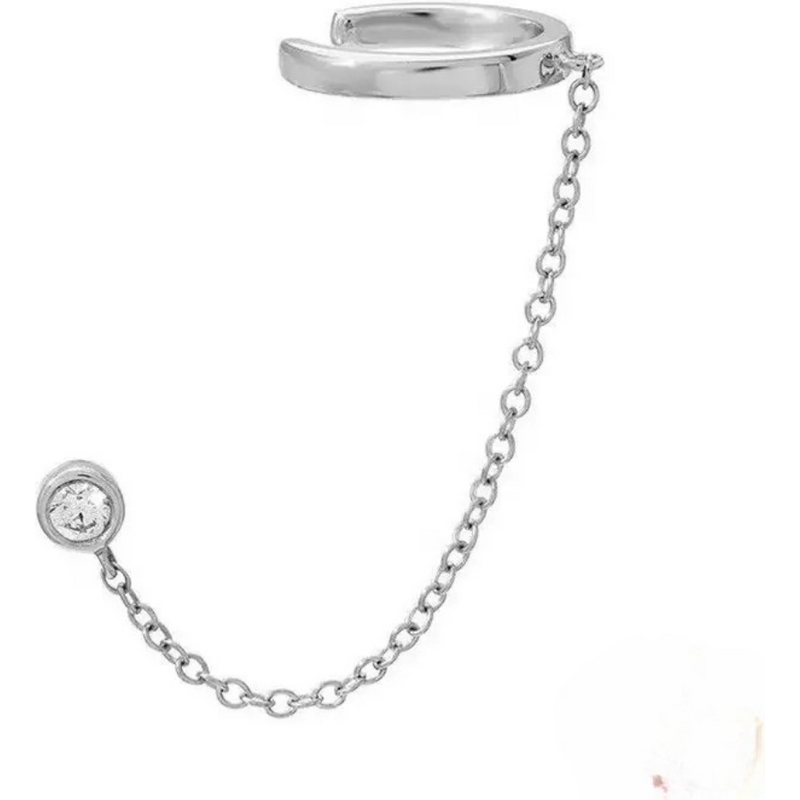 Olivie Stříbrná náušnice s řetízkem 1 ks 9321 65048761