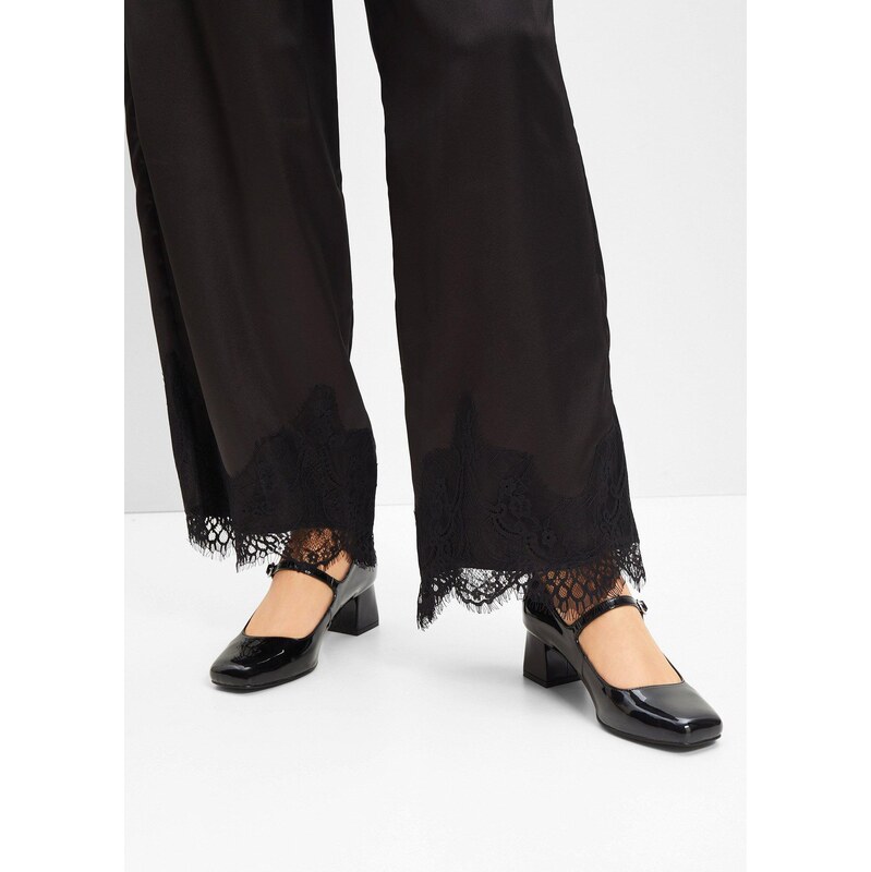 bonprix Lodičky s remienkom, farba čierna 61593434