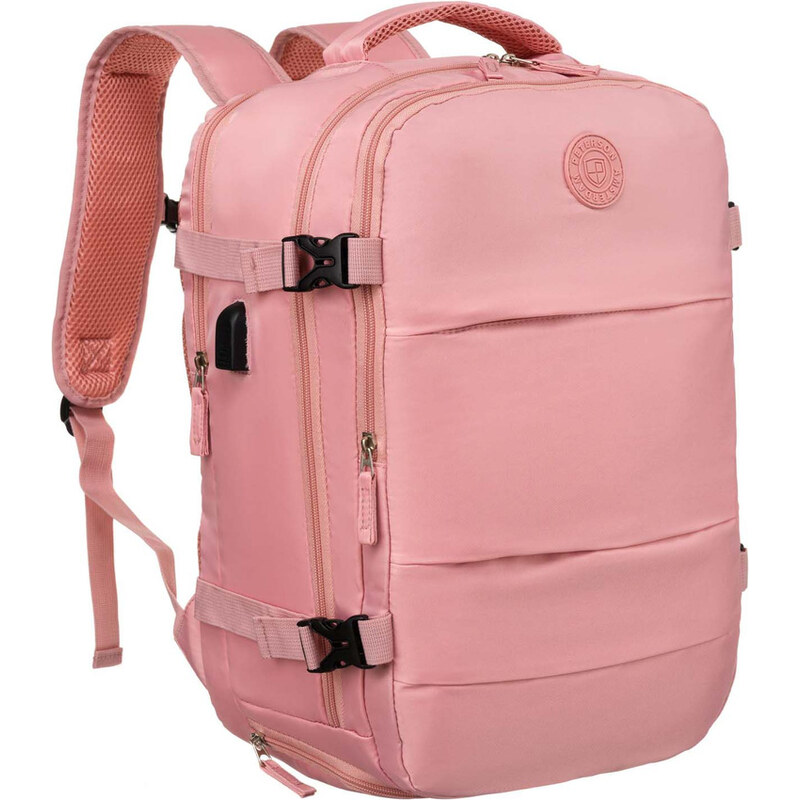 Peterson Ružový cestovný batoh s oddelenou priehradkou na topánky PTN 61740874