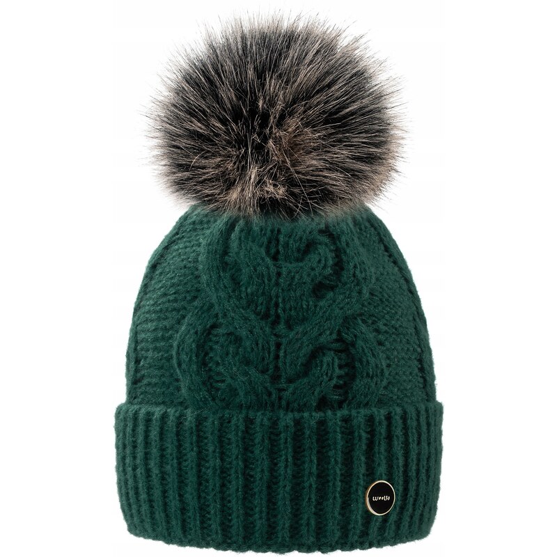 Fashionweek Dámska zimná čiapka s brmbolcom WOOL-ALICE 61598182