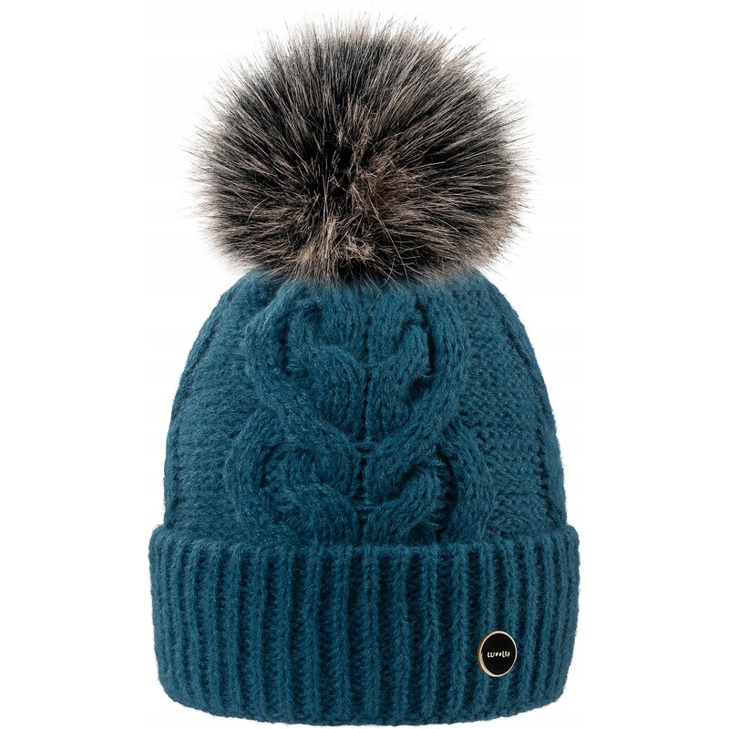 Fashionweek Dámska zimná čiapka s brmbolcom WOOL-ALICE 61598183