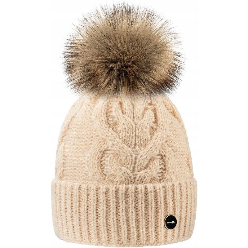 Fashionweek Dámska zimná čiapka s brmbolcom WOOL-ALICE 61598178