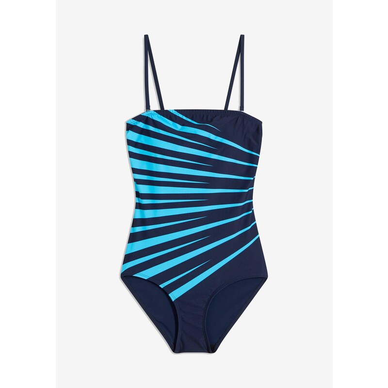 bonprix Sťahovacie plavky s ľahkým tvarujúcim efektom, farba modrá 45130579