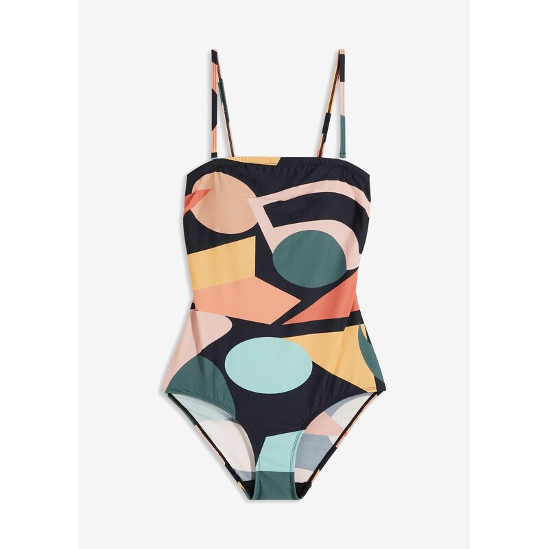 bonprix Sťahovacie plavky, ľahký tvarujúci efekt, farba čierna 49925758