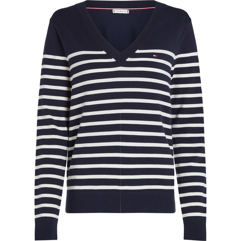 TOMMY HILFIGER Sveter modrá / biela 61625543