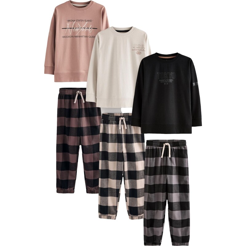 Next Pyžamo béžová / hnedá / čierna 61945872