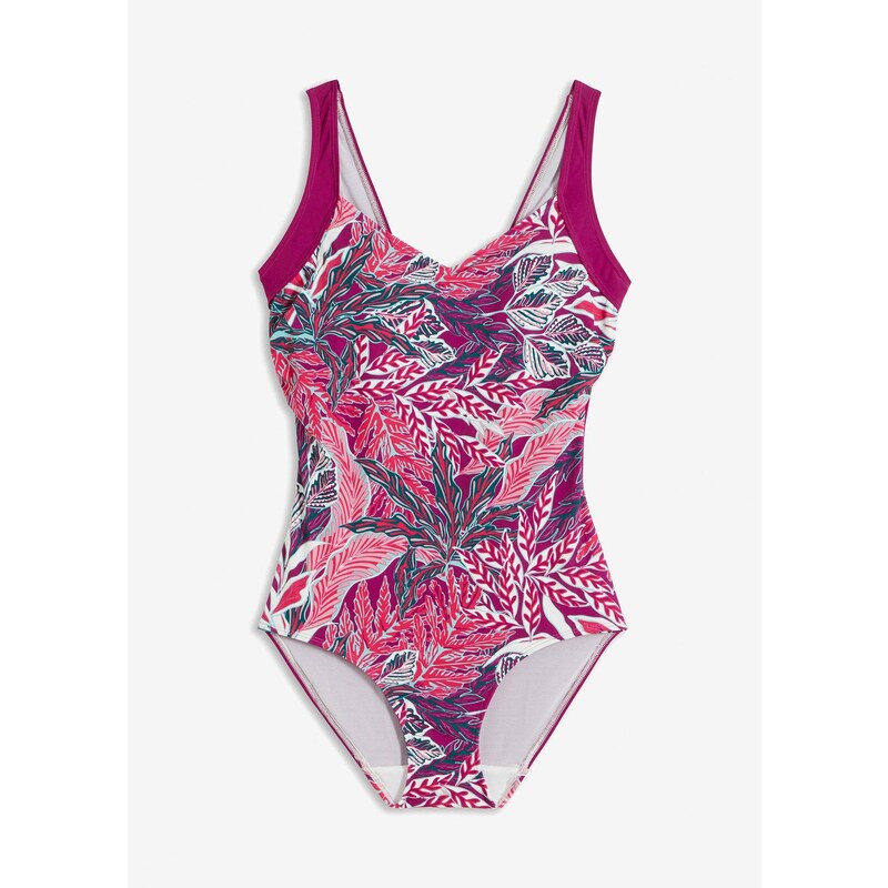 bonprix Sťahovacie plavky, stredný modelujúci efekt, farba fialová 44740148