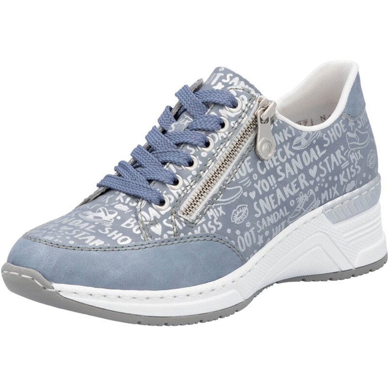 Rieker Nízke tenisky modrosivá / strieborná 61642286