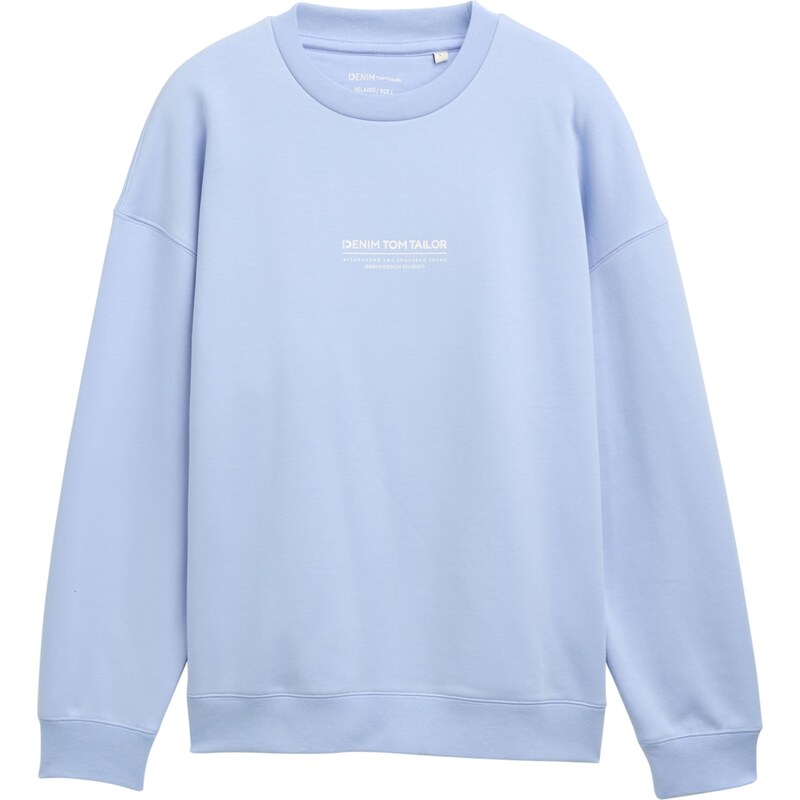 TOM TAILOR DENIM Mikina svetlomodrá / biela 61642318