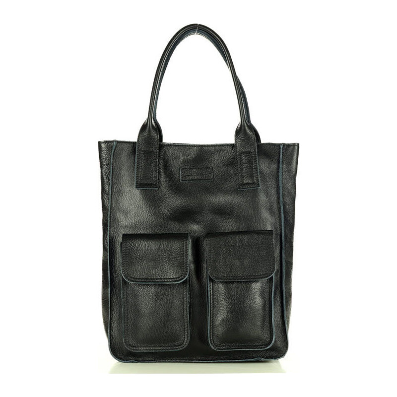 MARCO MAZZINI Čierna shopper bag s vreckami s131a 5417230