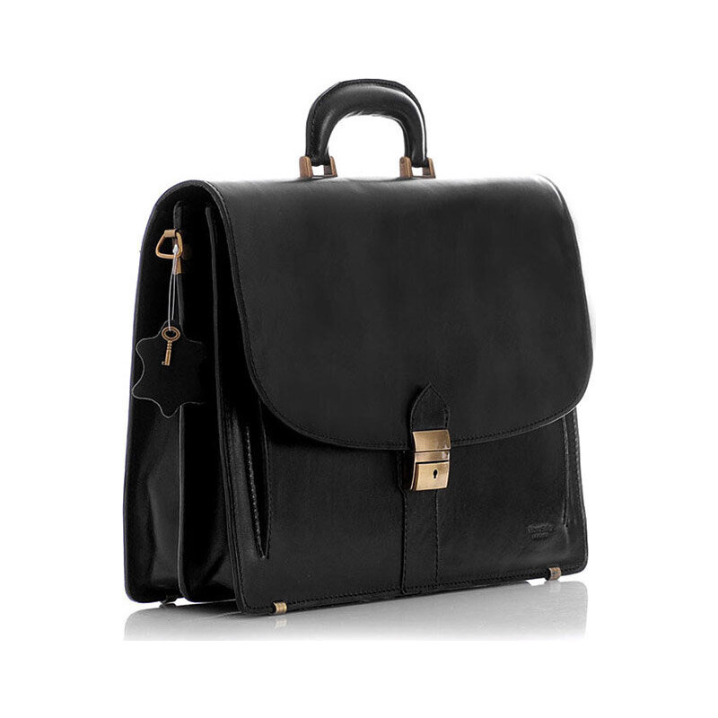 Marco MAZZINI Klasická čierna aktovka 28a 784361