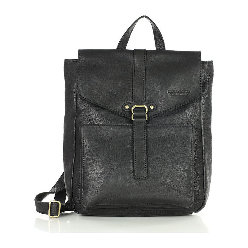 MARCO MAZZINI Čierny kožený batoh (vs30a) 47338642