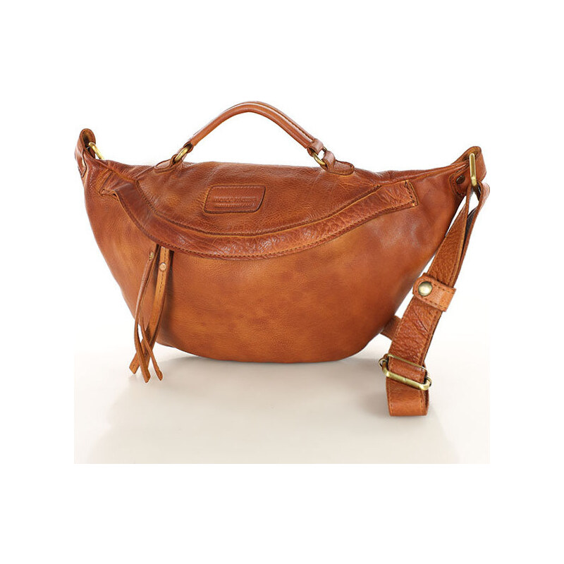 MARCO MAZZINI Svetlohnedá kožená ľadvinka (VS7b) 41661281