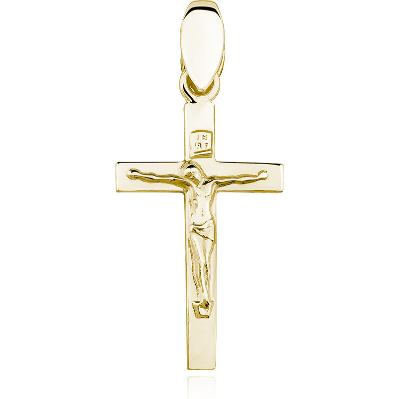 Olivie Strieborný prívesok ZLATÝ KRÍŽIK - JEŽÍŠ 3648 16605117
