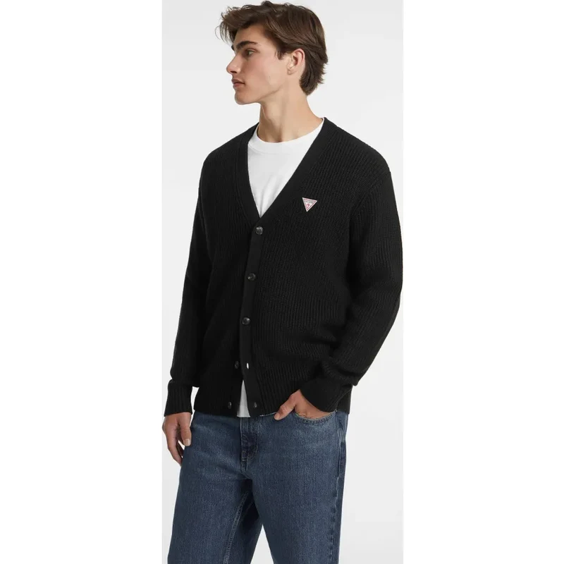 Guess Jeans Kardigán CARDI | Regular Fit | s prímesou vlny 58441896