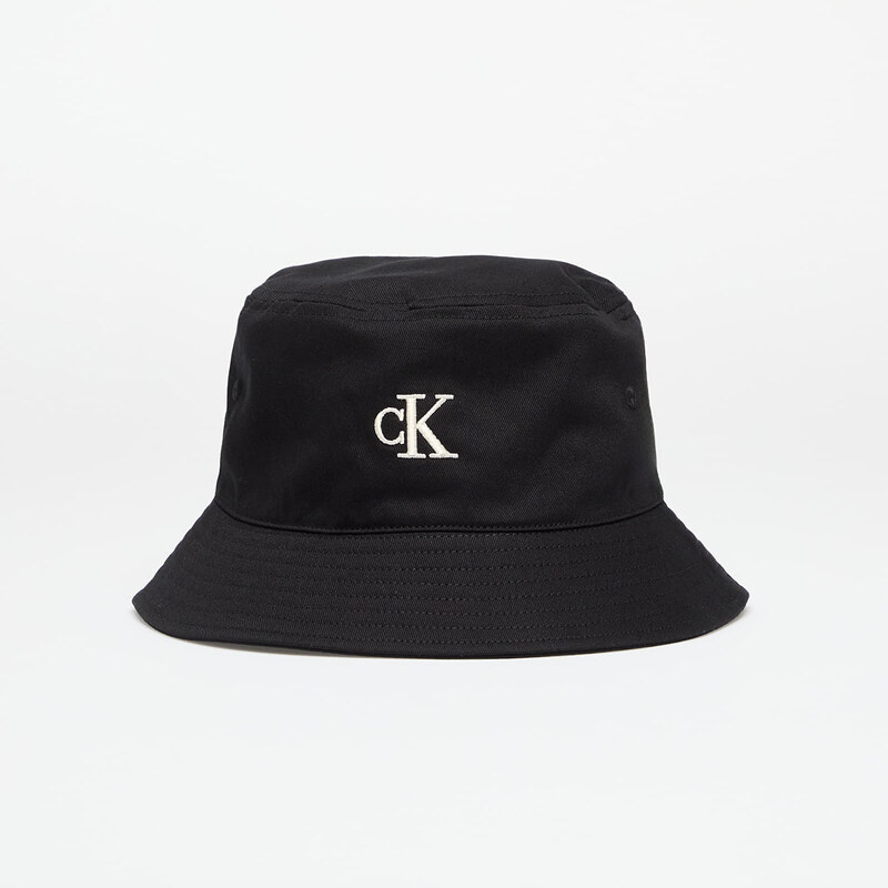 Klobúk Calvin Klein Jeans Embroidered Monogram Bucket Hat Black 61663048