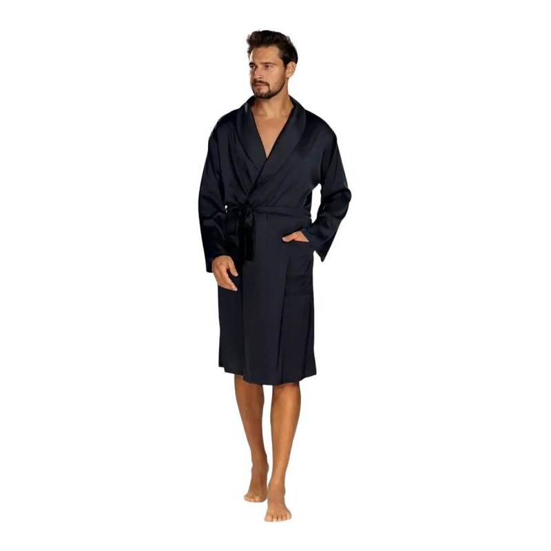 DKaren Pánsky saténový župan Lukas čierny 67657888