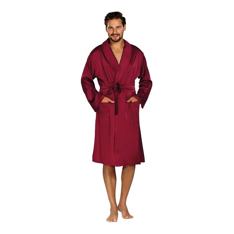 DKaren Panský saténový župan Lukas bordó 67657889