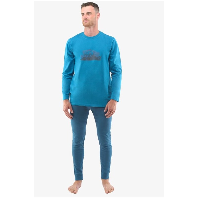 E-shop Gina pánske pyžamo 79127P - Bavlna